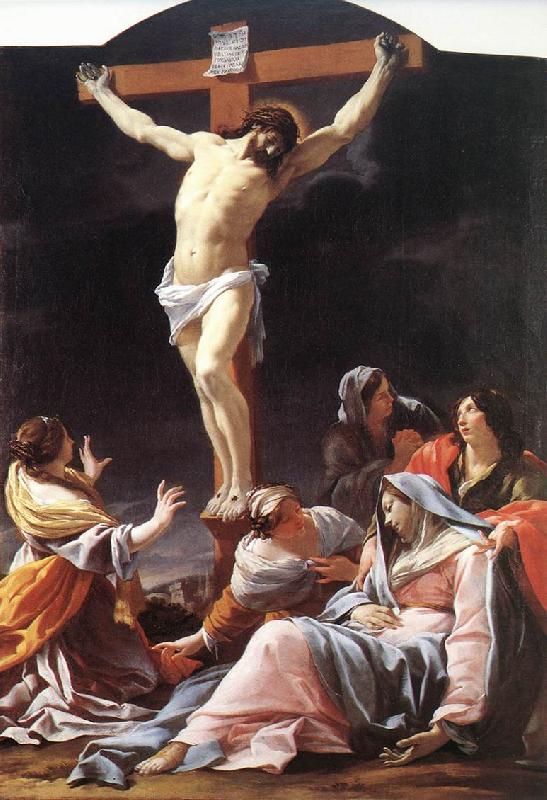 Simon Vouet Crucifixion  qwr Sweden oil painting art